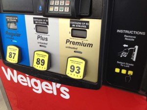 A nudge toward paying for premium gas.